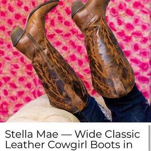 Southern fried Chics Stella Mae Wide Calf Cowgirl Boot